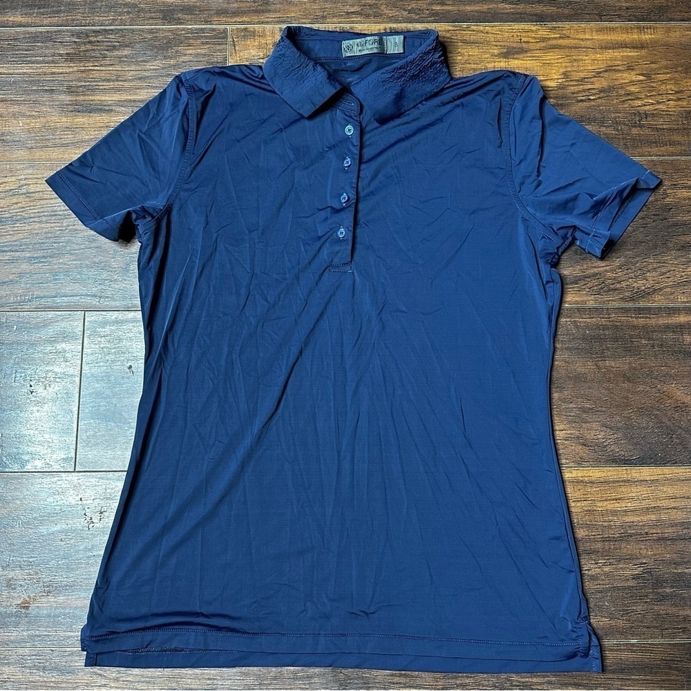 G/Force Blue Silky Tech Golf Polo Short - Picture 2 of 4